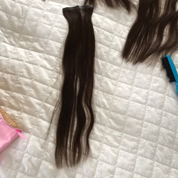 18” of real hair extenxion